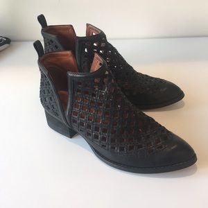 Jeffery Campbell Tagamet black booties